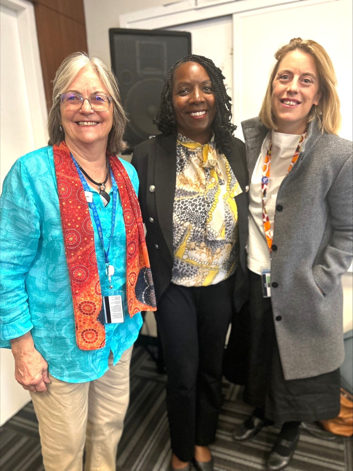 Jewel Daniels Radford with fellow panelists at CSW70