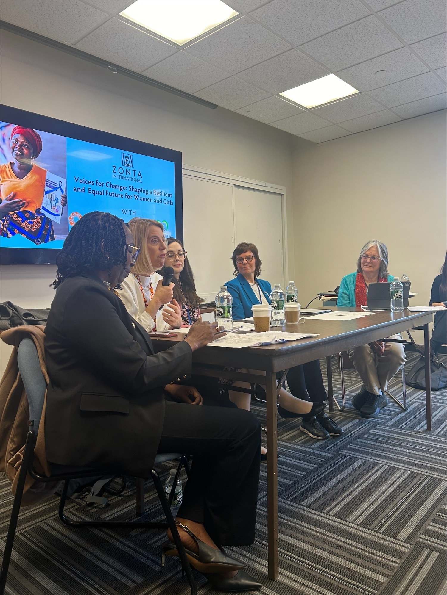 Jewel Daniels Radford speaking at the Zonta International CSW70 panel — Voices for Change